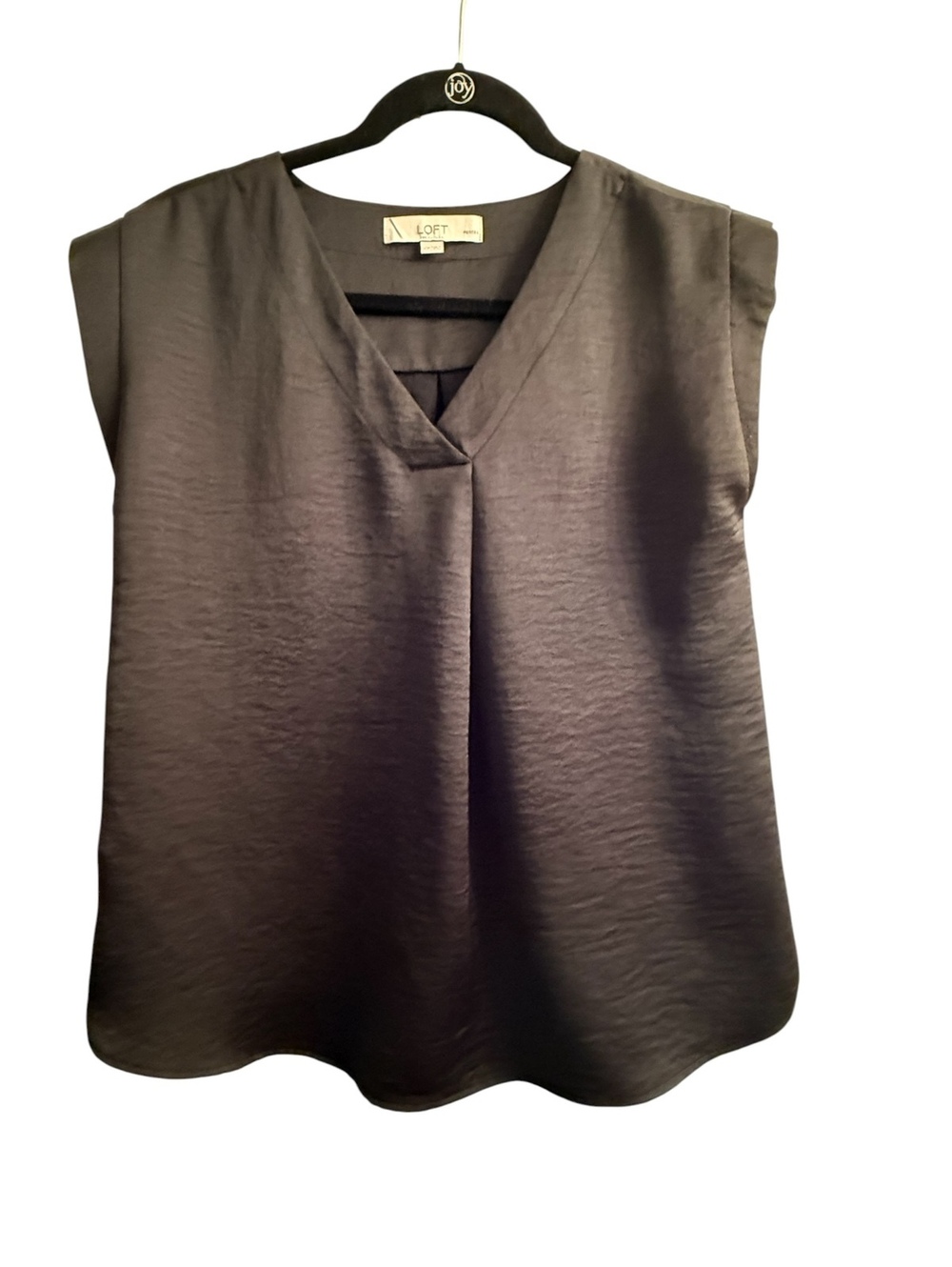 LOFT Black Sleeveless V-Neck Blouse Size XSP